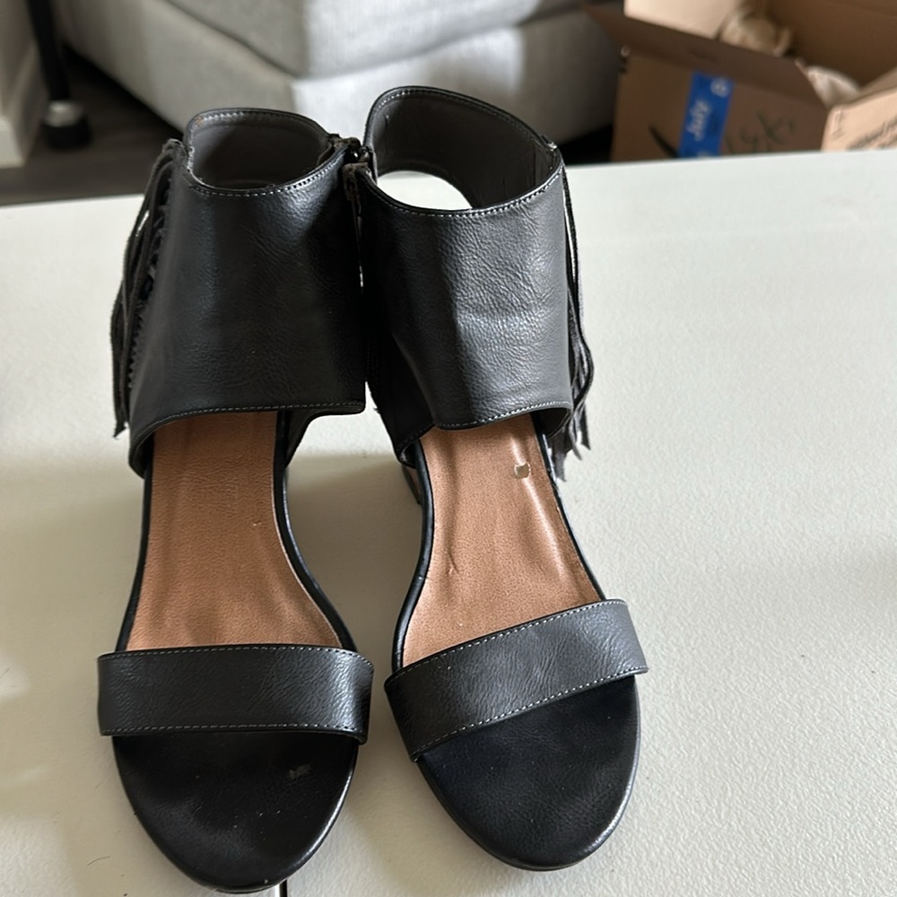 Rampage Black Wedge Shoes - Picture 5 of 6